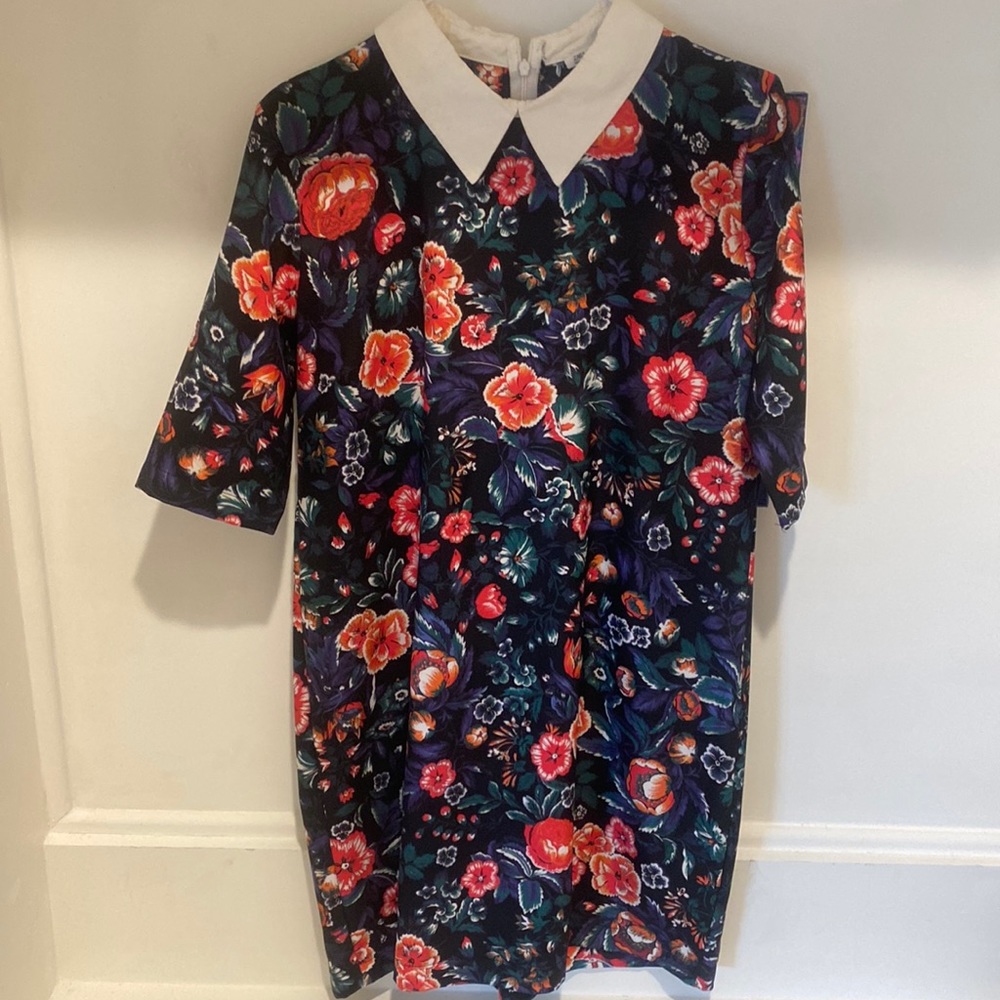 ZARA floral collared dress
